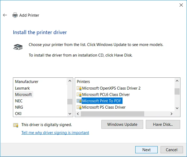 [OPGELOST] Microsoft Afdrukken naar PDF werkt niet