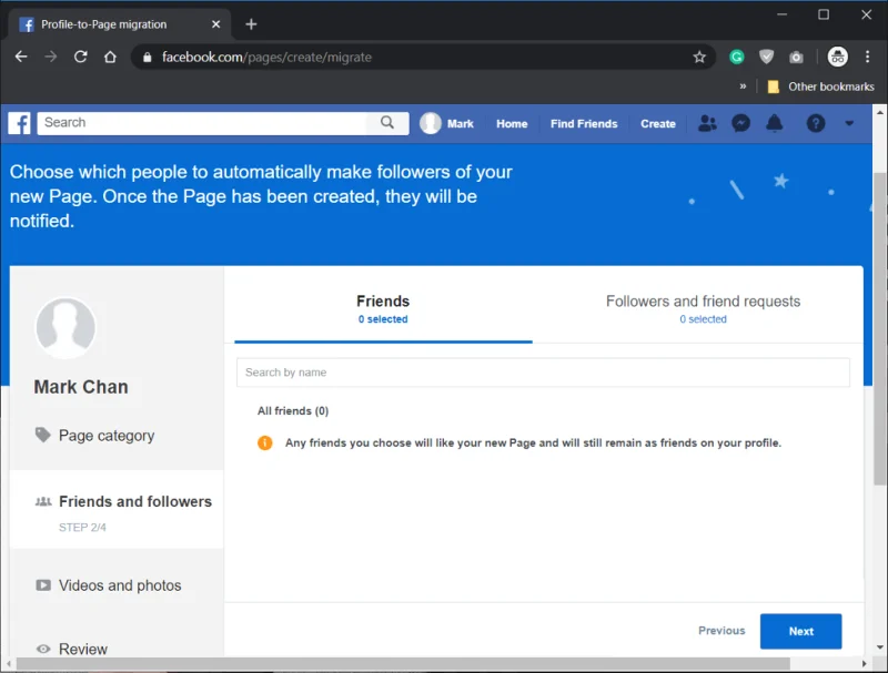 Comment convertir votre profil Facebook en page d'entreprise