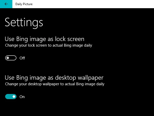 Windows10で毎日のBing画像を壁紙として設定する