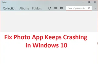 Foto-app crasht steeds in Windows 10 [OPGELOST]
