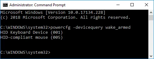 السماح للأجهزة أو منعها من تنشيط الكمبيوتر في نظام التشغيل Windows 10