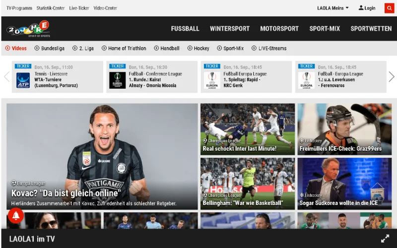 15 beste gratis sportstreamingsites