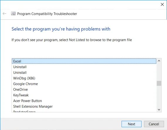 Windows10のアプリの互換モードを変更する