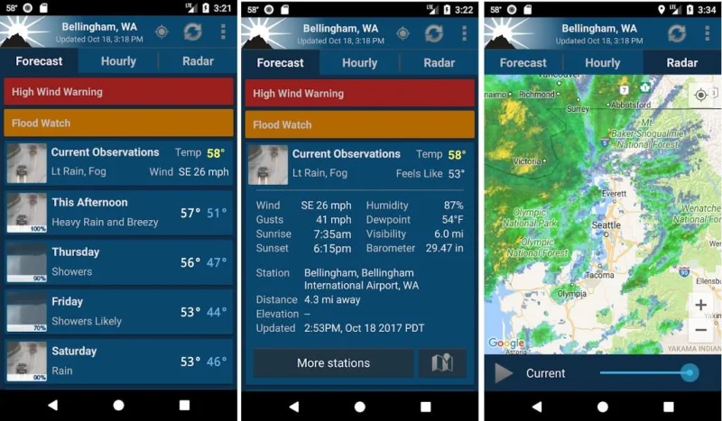 Android用の12の最高の天気アプリとウィジェット（2021）