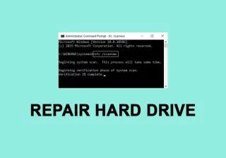 ¿Cómo reparar o reparar un disco duro dañado usando CMD?