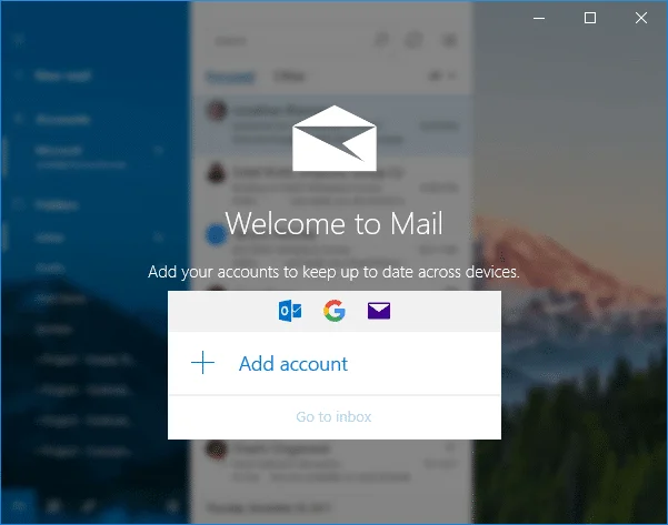Windows10メールアプリでYahooメールアカウントを設定する
