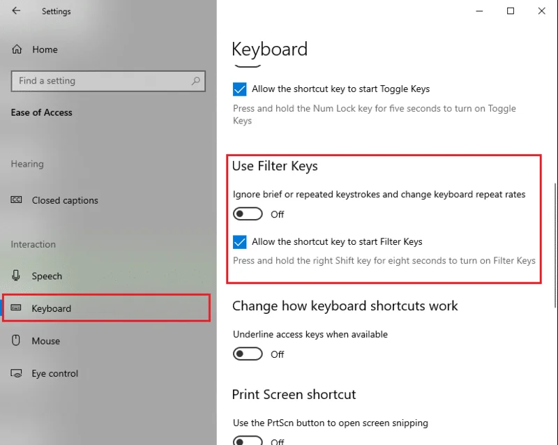 修復 Windows 10 中的鍵盤輸入延遲 修復 Windows 10 中的鍵盤輸入延遲