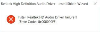 Fix Realtek HD Audio Driver Failure Error installeren