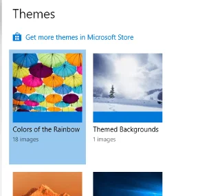 Thema, vergrendelscherm en achtergrond wijzigen in Windows 10