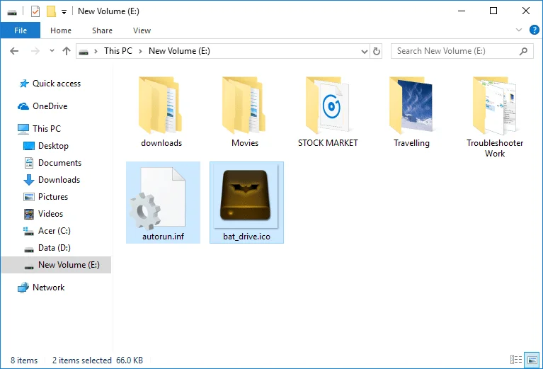 如何在 Windows 10 中更改驅動器圖標
