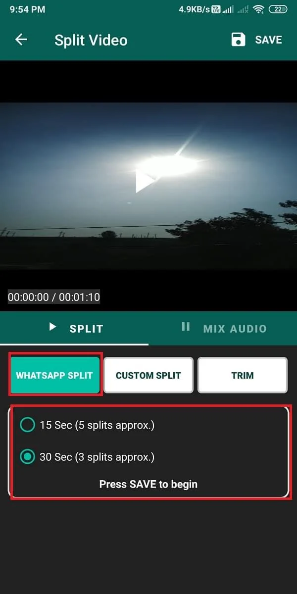 Whatsappステータスで長いビデオを投稿またはアップロードする方法は？