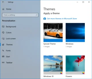Thema, vergrendelscherm en achtergrond wijzigen in Windows 10