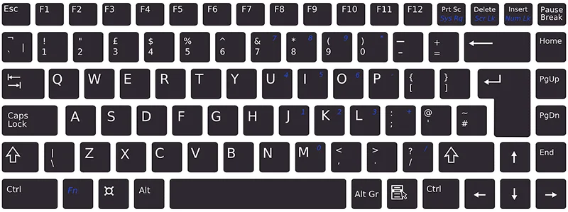 Klik met de rechtermuisknop met het toetsenbord in Windows 10