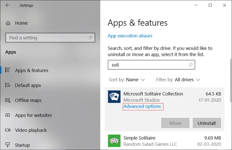 Fix Kan Microsoft Solitaire Collection niet starten