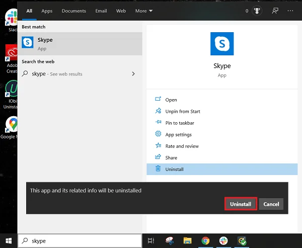 Hoe Skype- en Skype-account te verwijderen