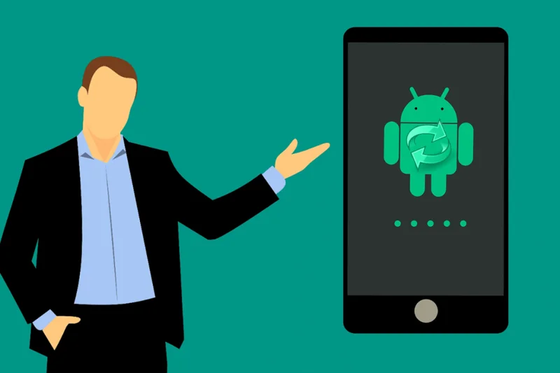 Android repareren vast in een herstartlus