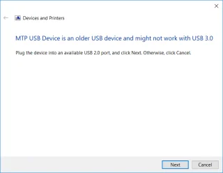 Fix USB Composite Device kan niet goed werken met USB 3.0