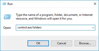 Cara Membuka Pilihan Folder dalam Windows 10