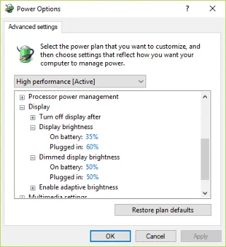 Fix Kan de helderheid van het scherm niet aanpassen in Windows 10