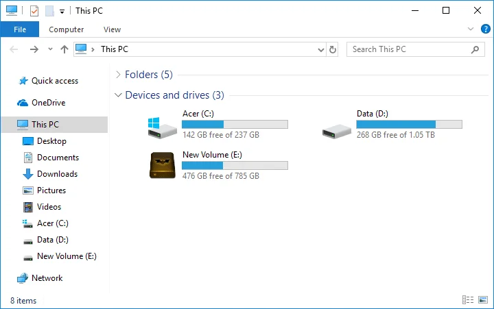 如何在 Windows 10 中更改驅動器圖標 如何在 Windows 10 中更改驅動器圖標