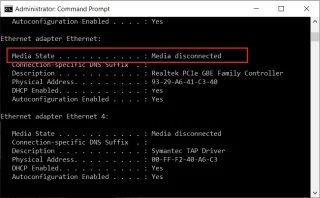 Fix Media Disconnected Error op Windows 10