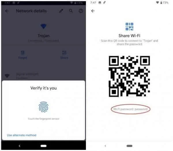 Come trovare la password Wi-Fi su Android