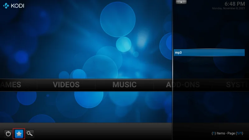 Favorieten toevoegen in Kodi
