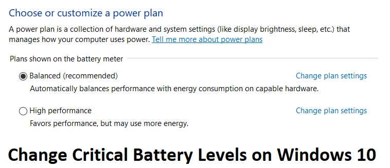 Windows10でクリティカルバッテリーレベルを変更する