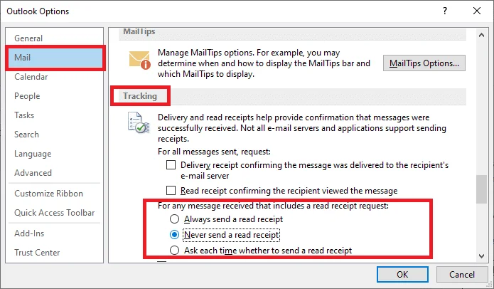 Cum să activați și dezactivați confirmarea de citire a e-mailului Outlook