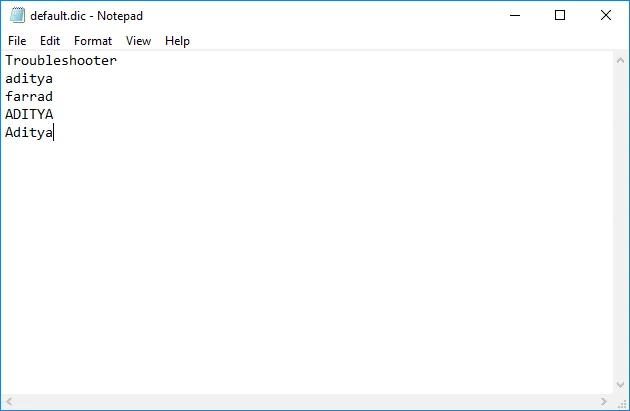 Tambah atau Hapus Kata di Kamus Pengecekan Ejaan di Windows 10