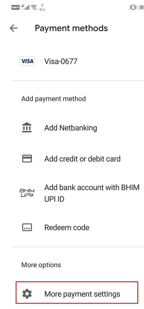 Fix Transactie kan niet worden voltooid in Google Play Store