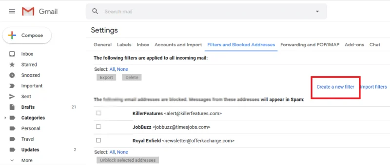 Hoe automatisch spam-e-mails in Gmail te verwijderen