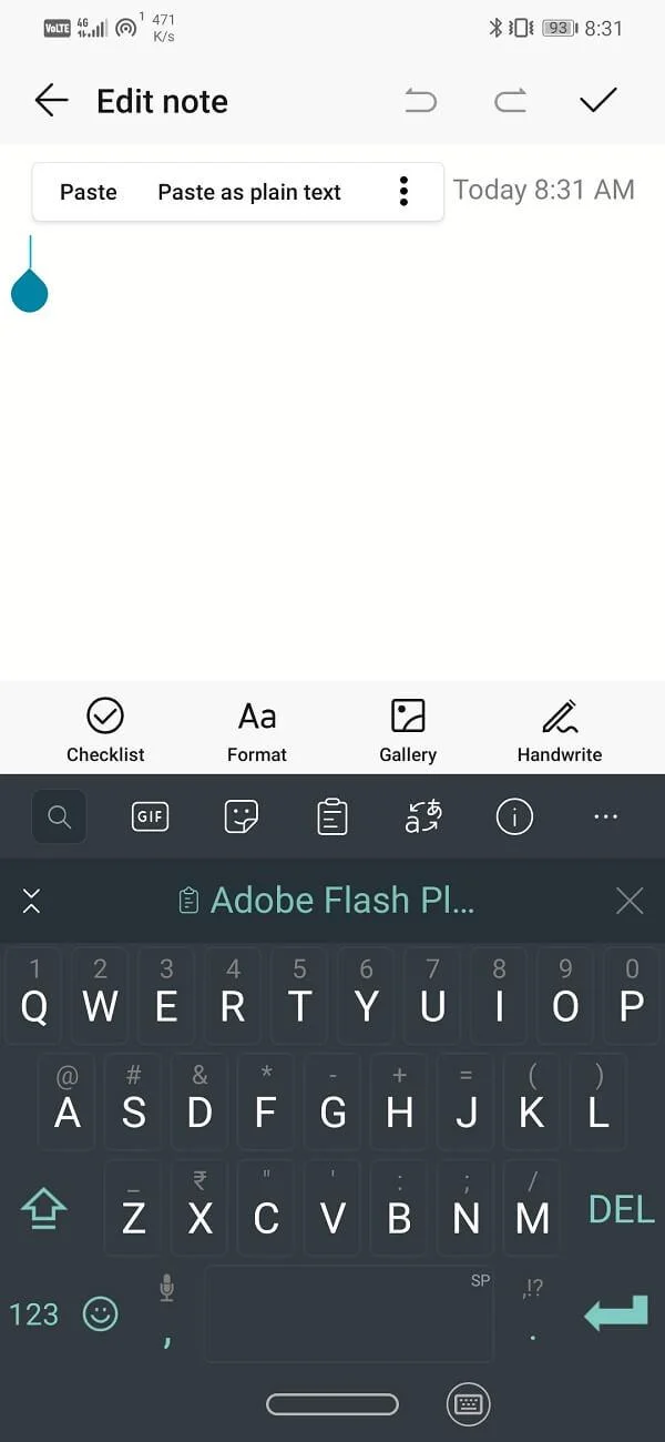 Androidでコピーアンドペーストを使用する方法