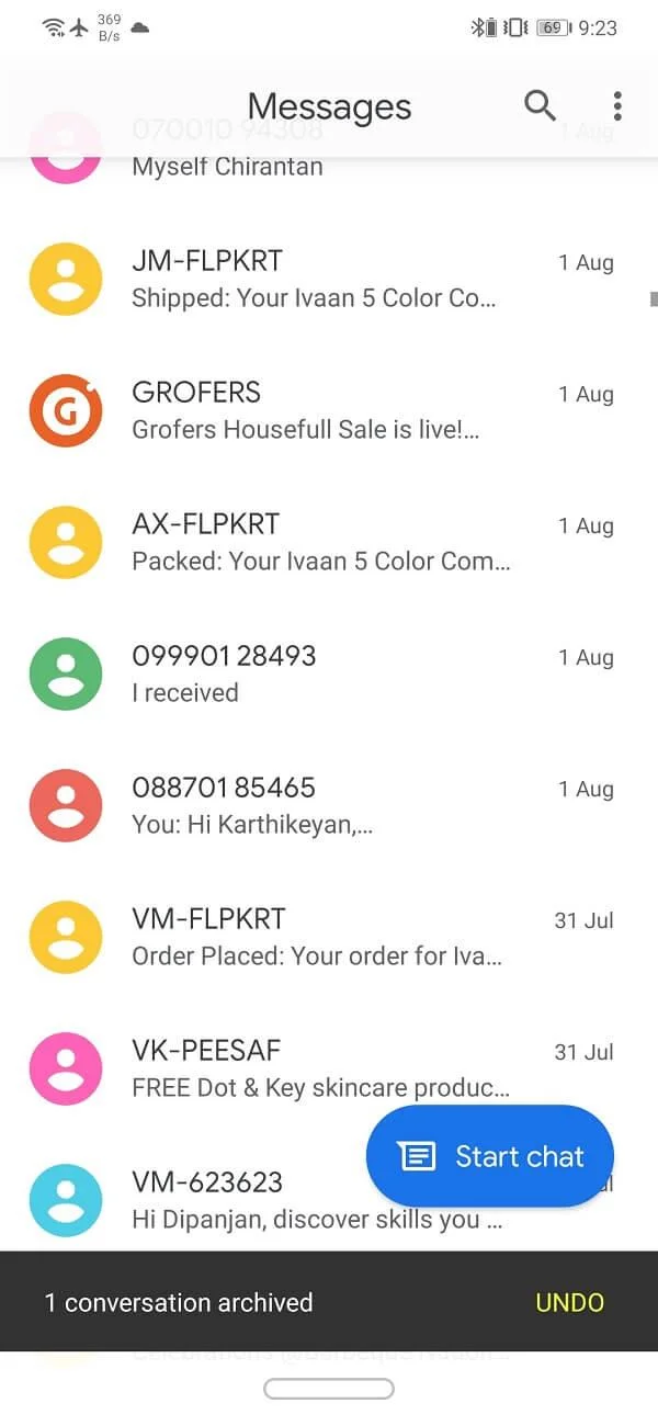 Cara Menyembunyikan Mesej Teks atau SMS pada Android
