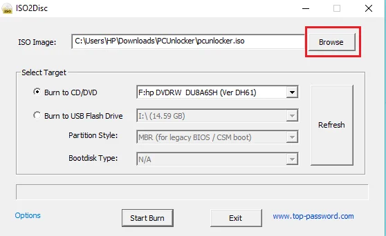 Herstel Windows 10 vergeten wachtwoorden met PCUnlocker