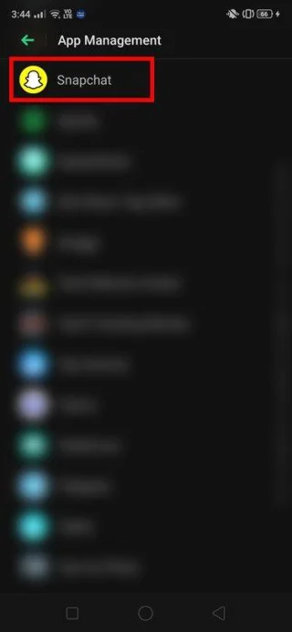 Reparar la cámara de Snapchat que no funciona (problema de pantalla negra)