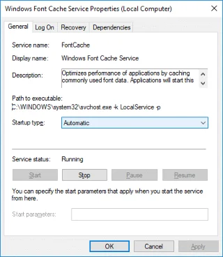 Herbouw lettertypecache in Windows 10