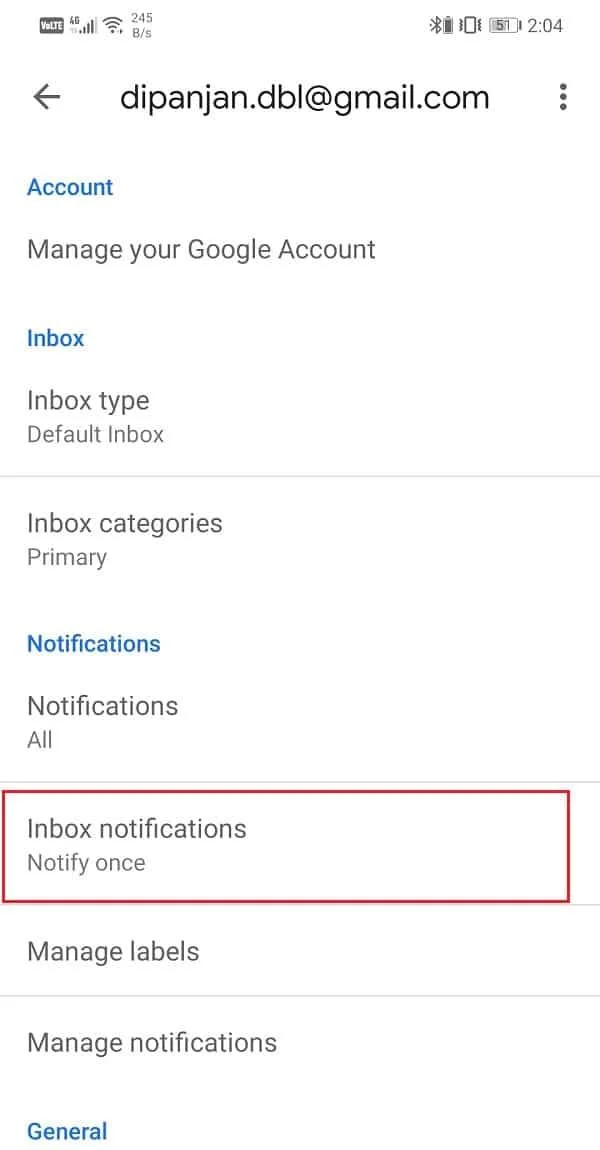 GmailアプリがAndroidで同期されない問題を修正