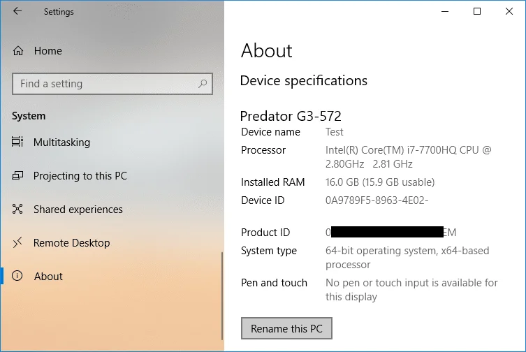 Bluetooth-apparaten hernoemen op Windows 10