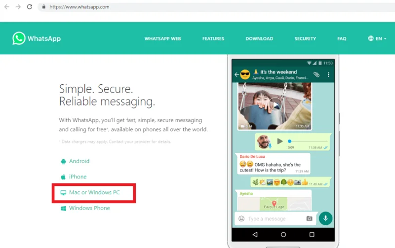 PCでWhatsAppを使用する方法
