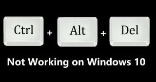 Fix Ctrl + Alt + Del werkt niet op Windows 10