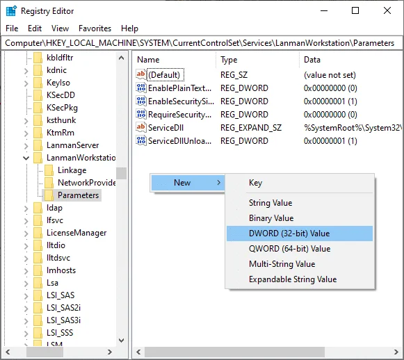 Reparar el uso compartido de archivos de Windows 10 que no funciona