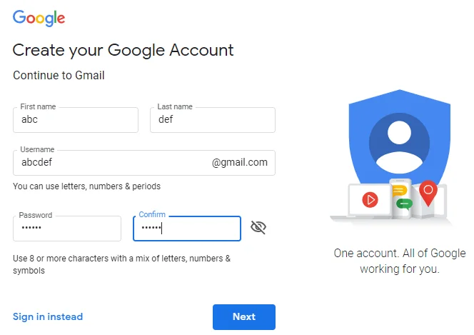 無需電話號碼驗證即可創建多個 Gmail 帳戶