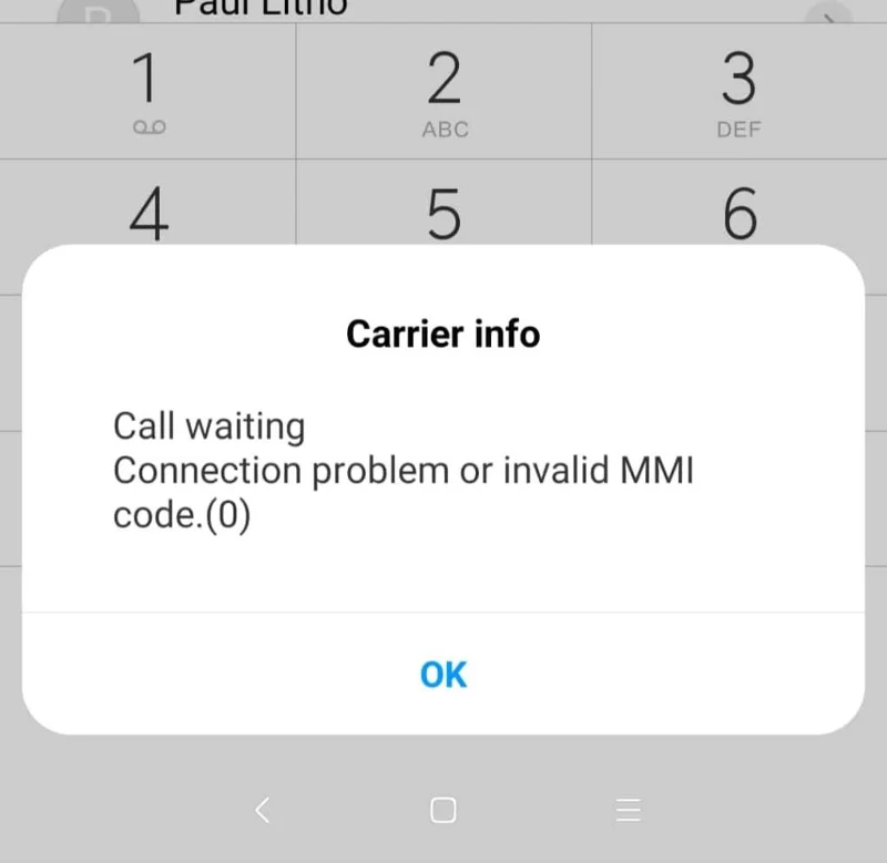接続の問題または無効なMMIコードを修正する