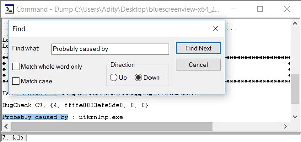 如何在 Windows 10 中讀取內存轉儲文件