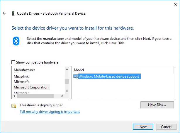 Napraw błąd Nie znaleziono sterownika urządzenia peryferyjnego Bluetooth