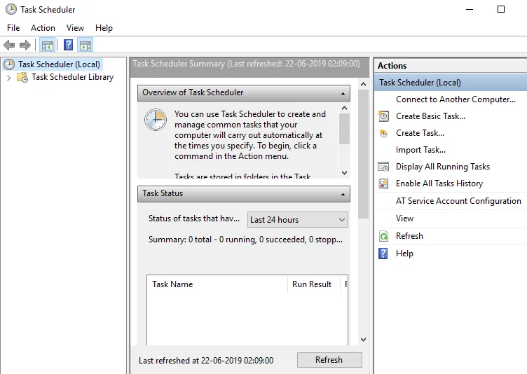 Betulkan Penjadual Tugas Tidak Berjalan Dalam Windows 10