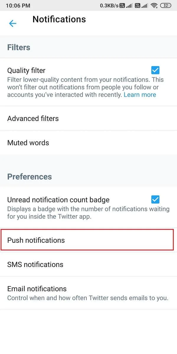 如何修復 Twitter 通知不起作用