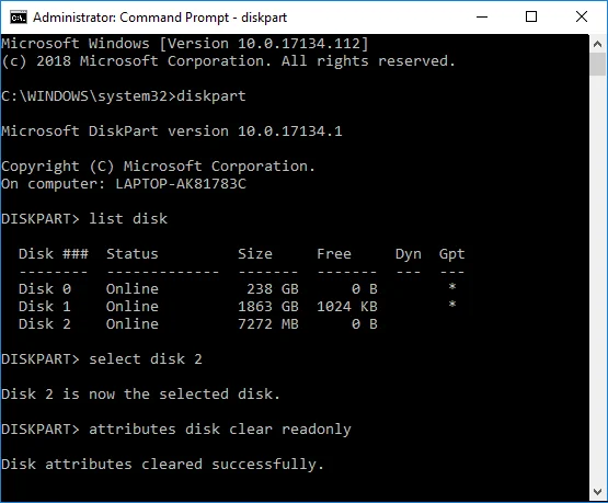 在 Windows 10 中啟用或禁用磁盤寫保護