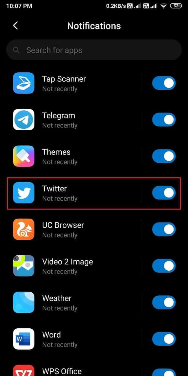 Как исправить неработающие уведомления Twitter